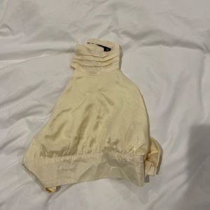 Nasty Gal Yellow Open Back Top